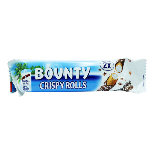 Bounty Milk Chocolate & Coconut Crispy Rolls 23.4g