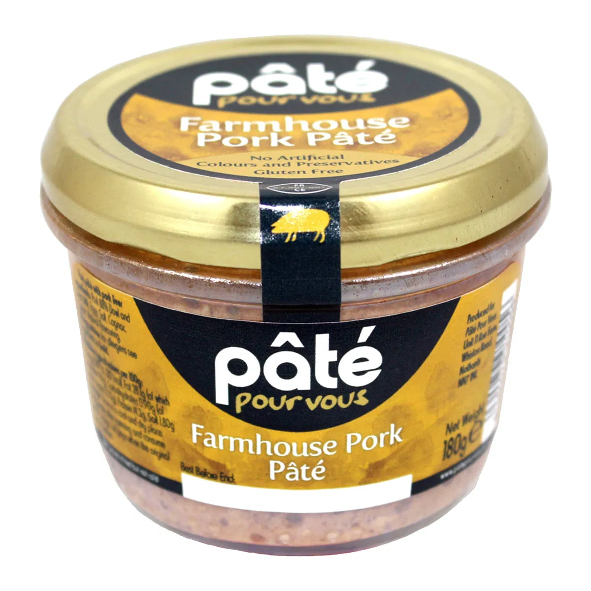 Pate Pour Vous Farmhouse Pork Pate 180g