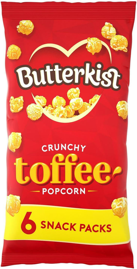 Butterkist Crunchy Toffee Popcorn 6 x 20g