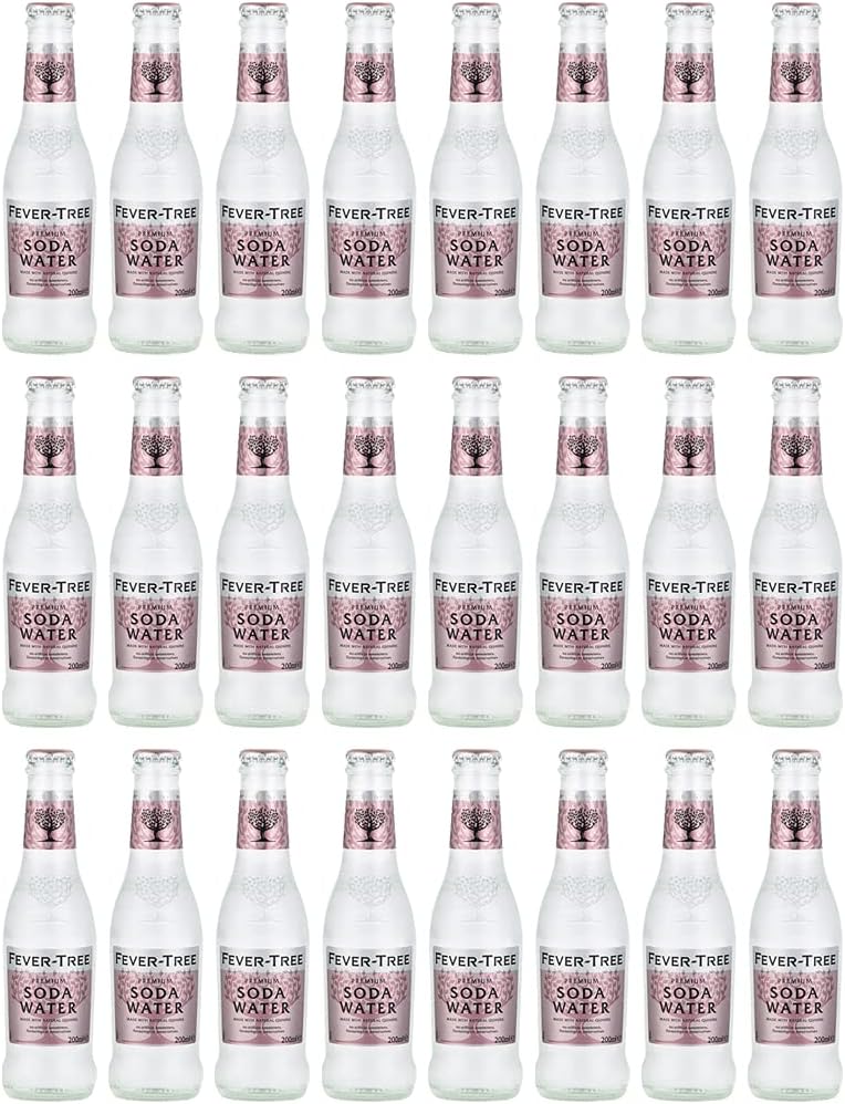 Fever-Tree Premium Soda Water 24 x 200ml Glass Bottles