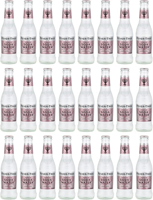 Fever-Tree Premium Soda Water 24 x 200ml Glass Bottles
