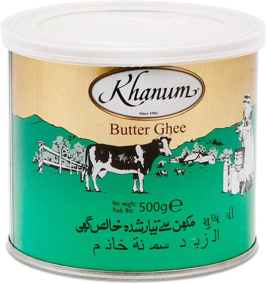 Khanum Pure Desi Ghee Butter 500g Halal Clarified for Cooking