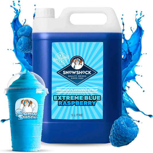 SnowShock Blue Raspberry Slush Syrup Concentrate 5L