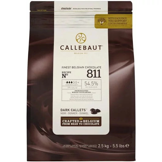 Callebaut 811 Dark Chocolate Callets 2.5kg