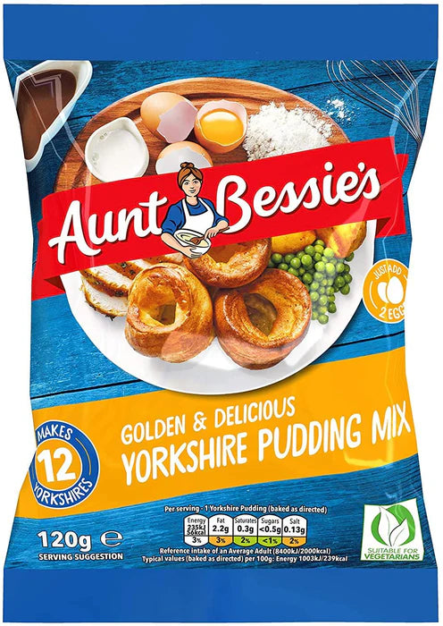 Aunt Bessies Yorkshire Pudding Mix Home Bake 120g