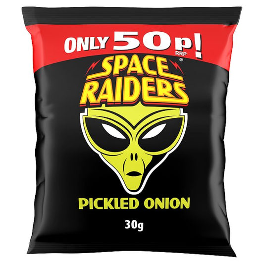 Space Raiders Pickled Onion Crisps 30g