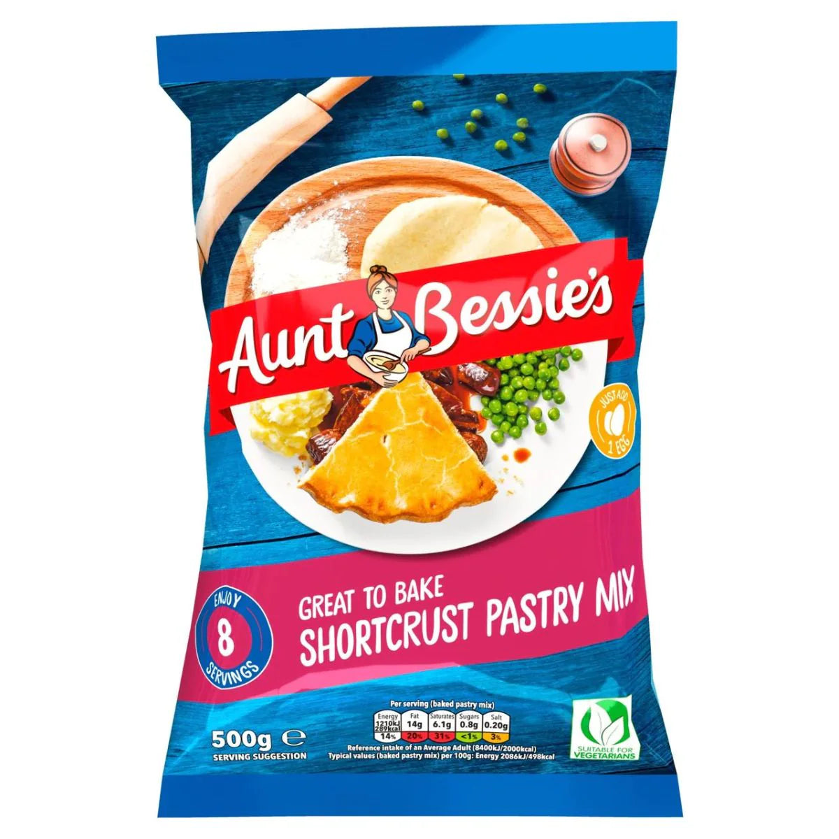 Aunt Bessies Short Crust Pastry Mix 500g