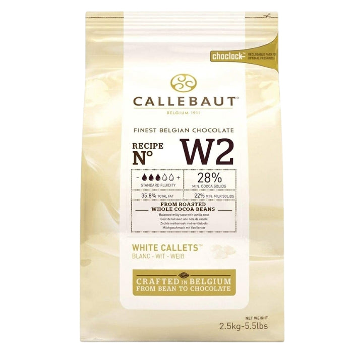 Callebaut Finest Belgian Chocolate White Callets 2.5kg