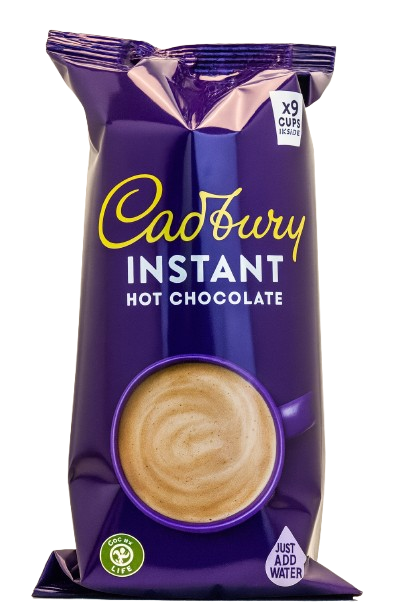 Cadbury Instant Hot Chocolate Cups - Add Water 9 Pack of Cups
