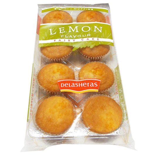 Fairy Cakes Lemon Flavour Mini Muffins 8 Cup Cakes Pack 108g