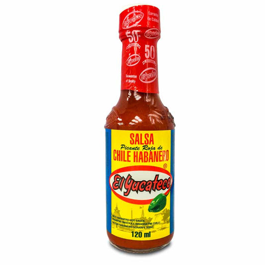 El Yucateco Red Habanero Hot Sauce 120ml