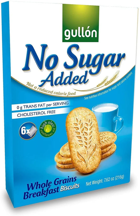 Gullon No Sugar Added Whole Grains Breakfast Biscuits 216g