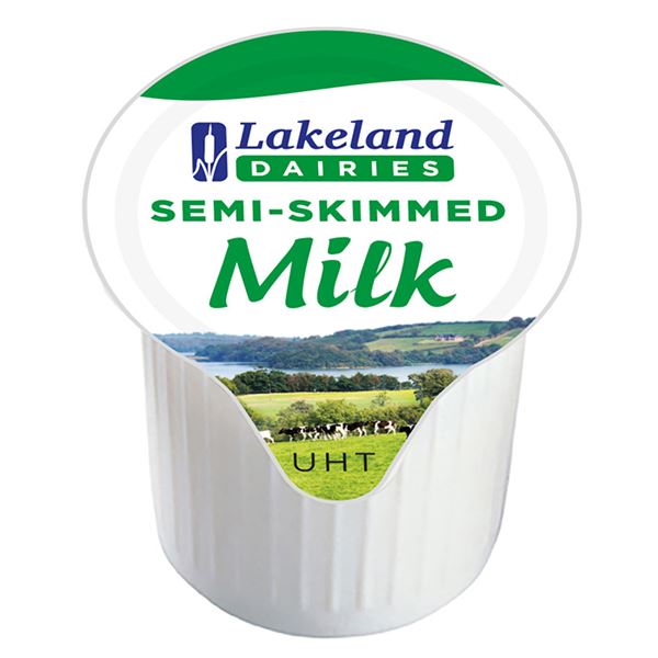 Lakeland Dairies UHT Semi-Skimmed Milk Pots 12ml x 120