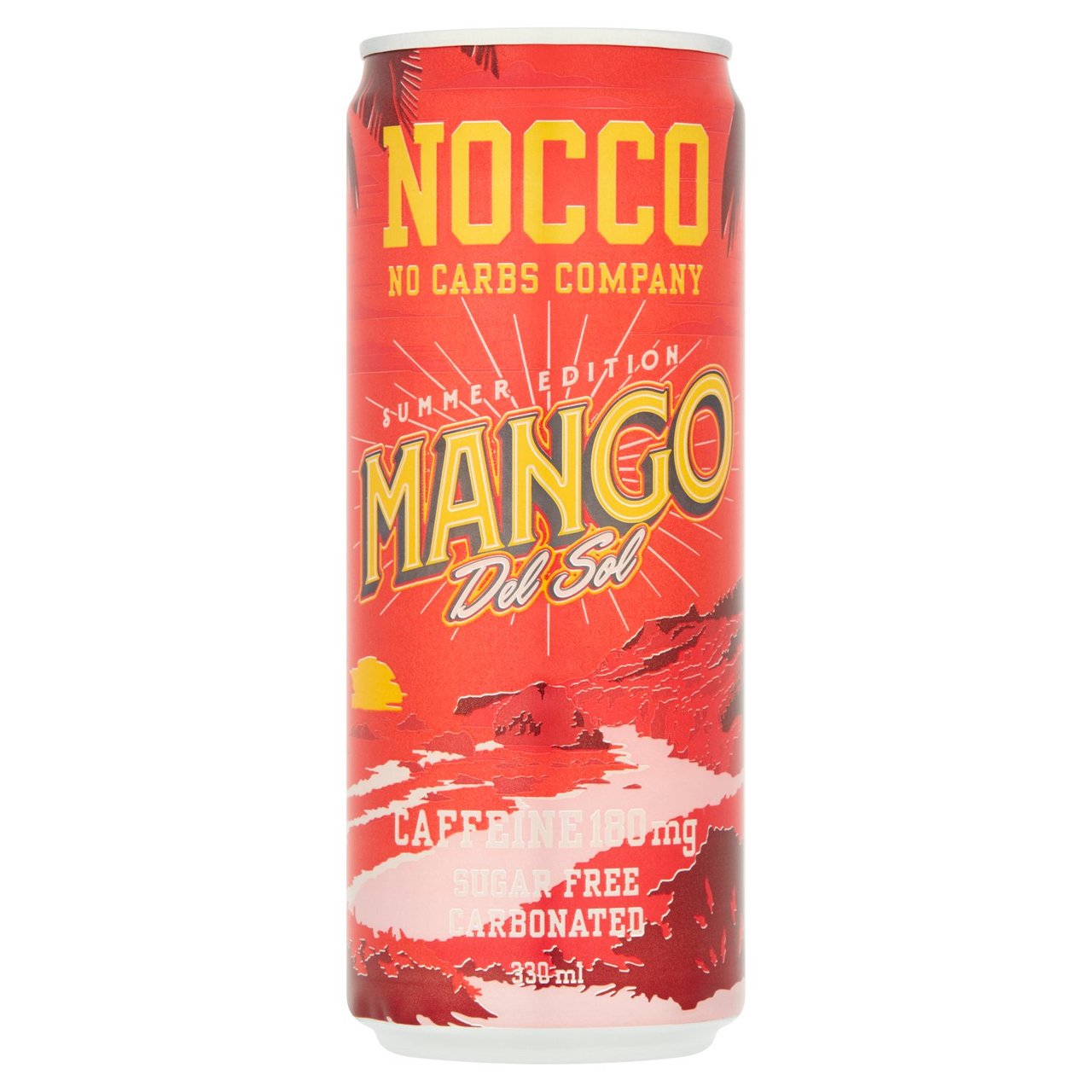 NOCCO Summer Edition Mango Del Sol Energy Drink 330ml The Pantry Basket