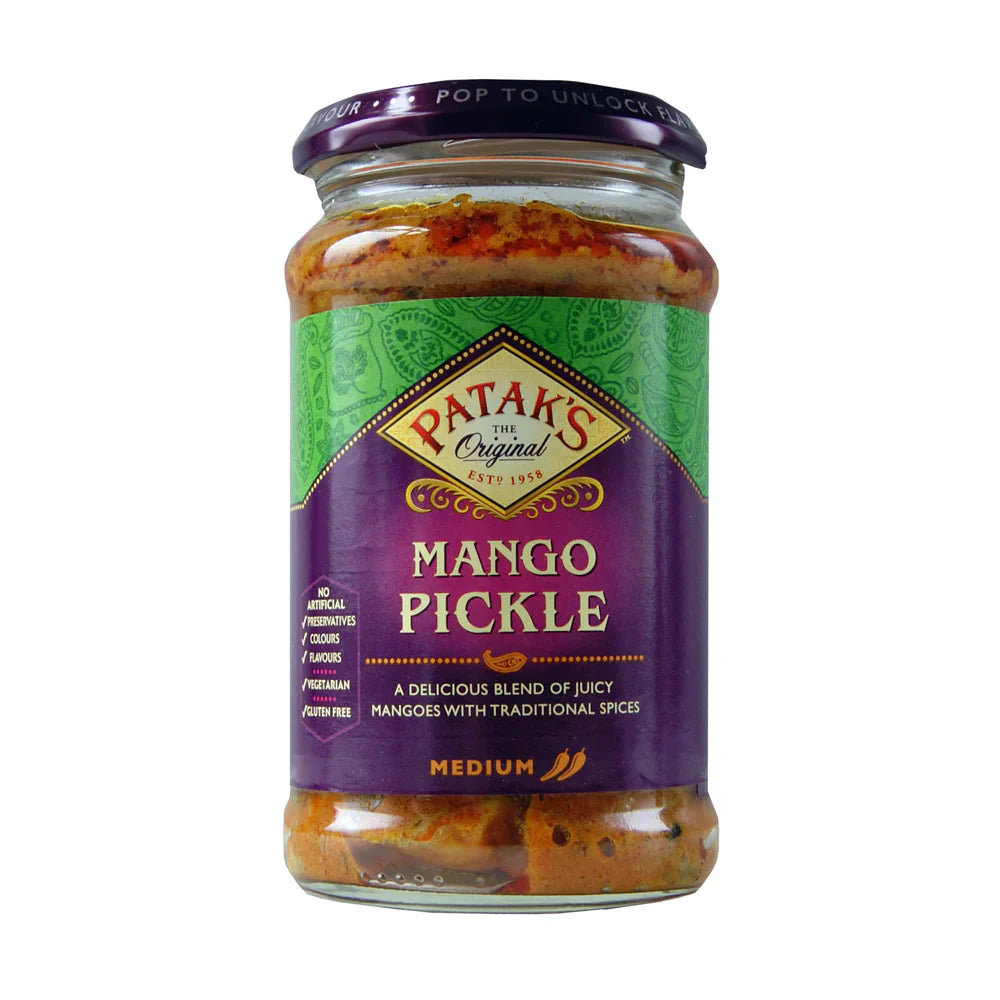 Patak’s Mango Pickle Medium 283g – Indian Condiment