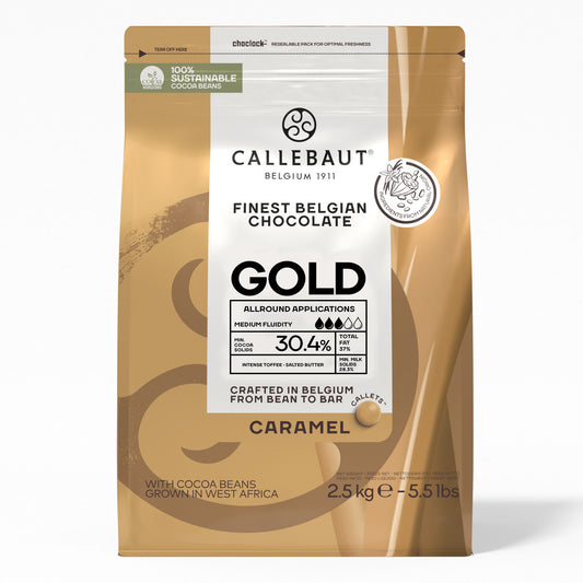 Callebaut Gold Caramel Chocolate Callets 2.5Kg