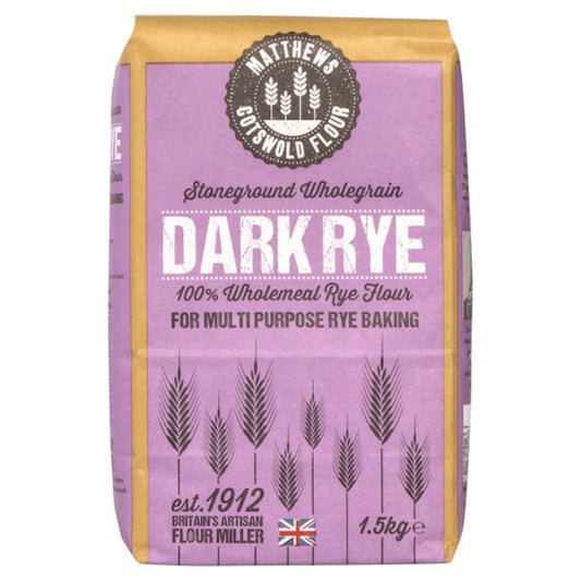 Matthews Cotswold Stoneground Dark Rye Flour