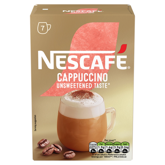 Nescafé Cappuccino Unsweetened – 7 Sachets