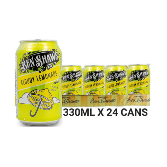 Ben Shaws Cloudy Lemonade Cans 330ml case of 24 Cans
