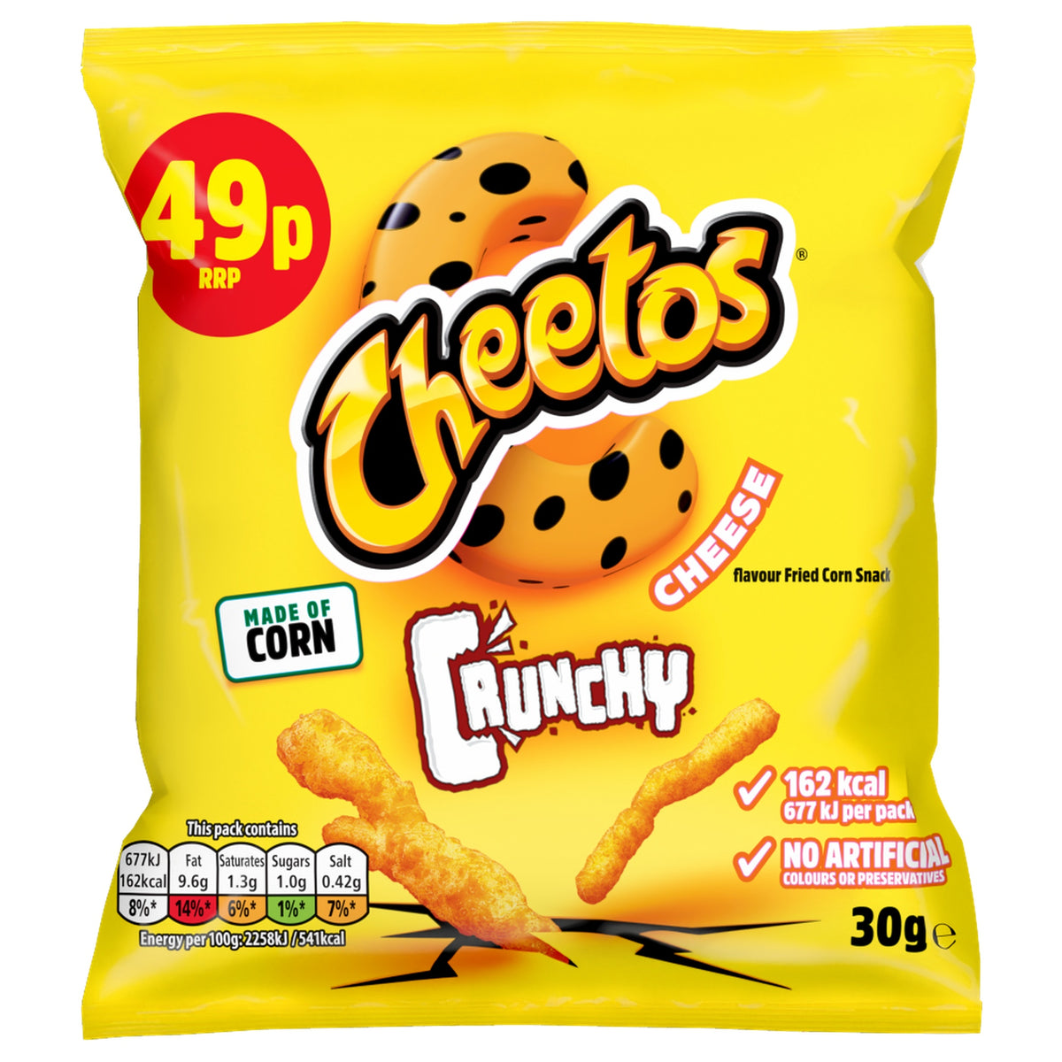 Cheetos Crunchy Cheese Snacks Crisps 49p RRP PMP 30g