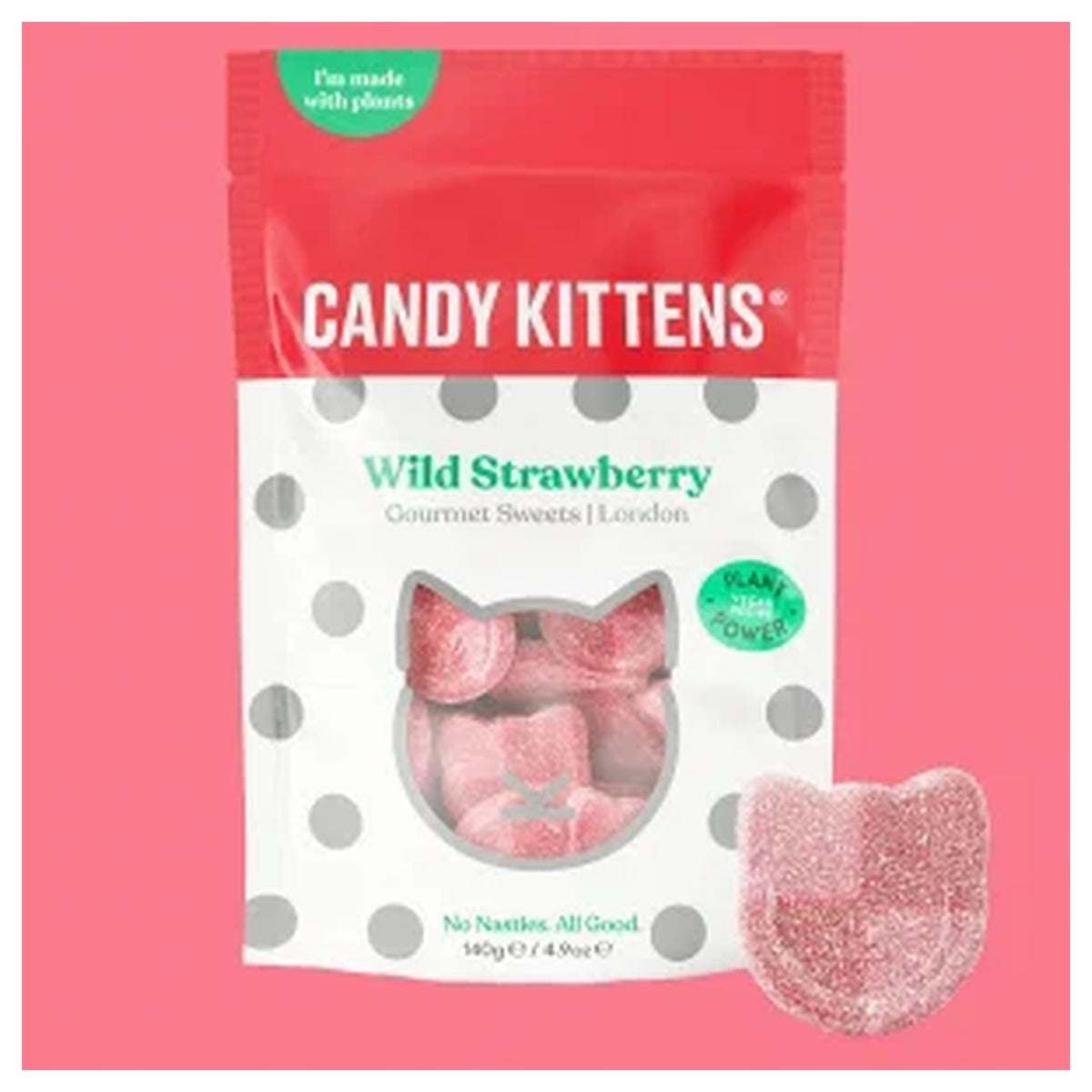 Candy Kittens Wild Strawberry Gourmet Sweets 140g