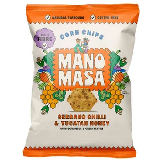 Manomasa Serrano Chilli & Honey Tortilla Chips 140g