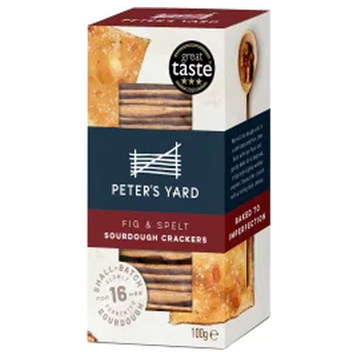 Peter's Yard Spelt & Fig Sourdough Crackers 100g
