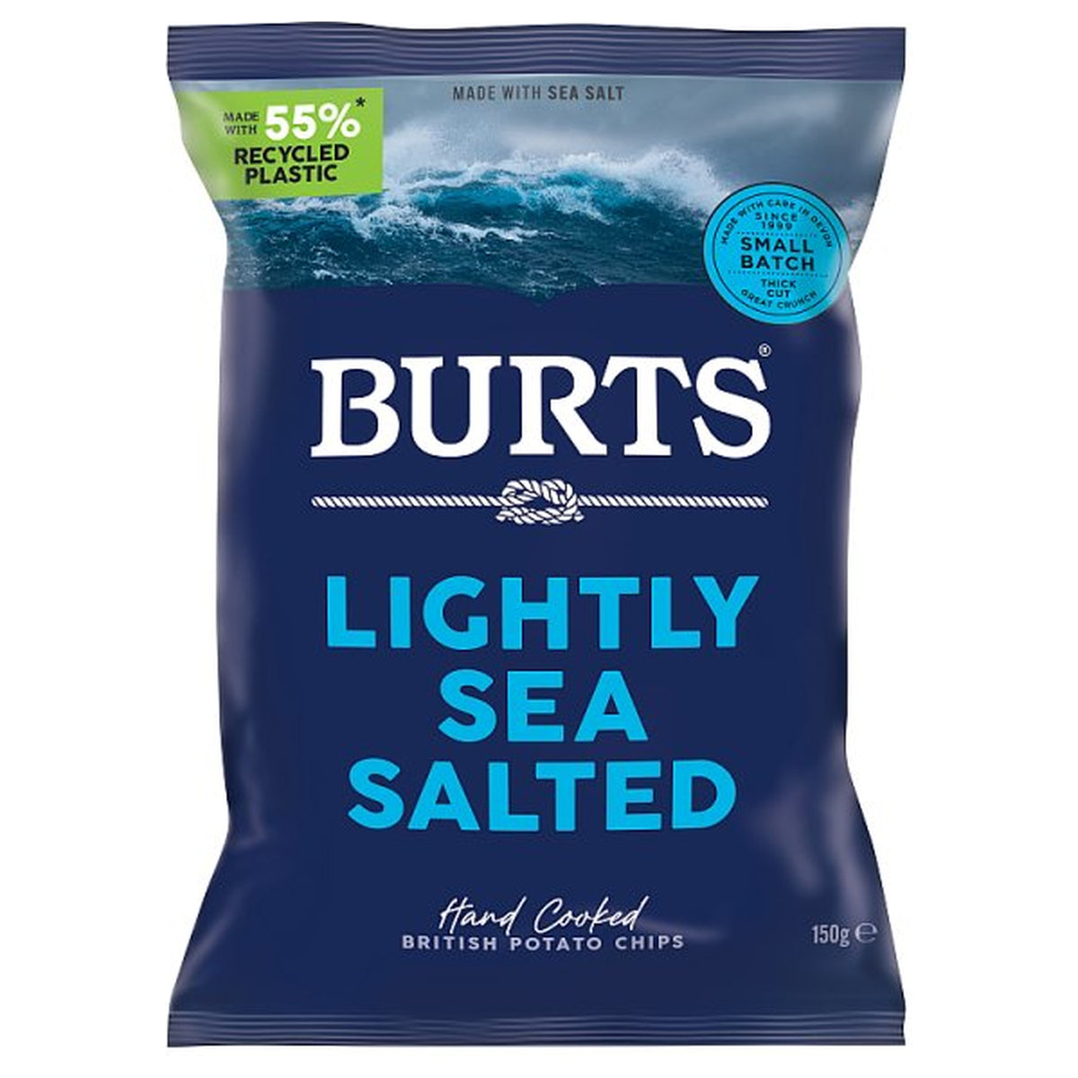 Burts Lightly Sea Salted Potato Chips 150g