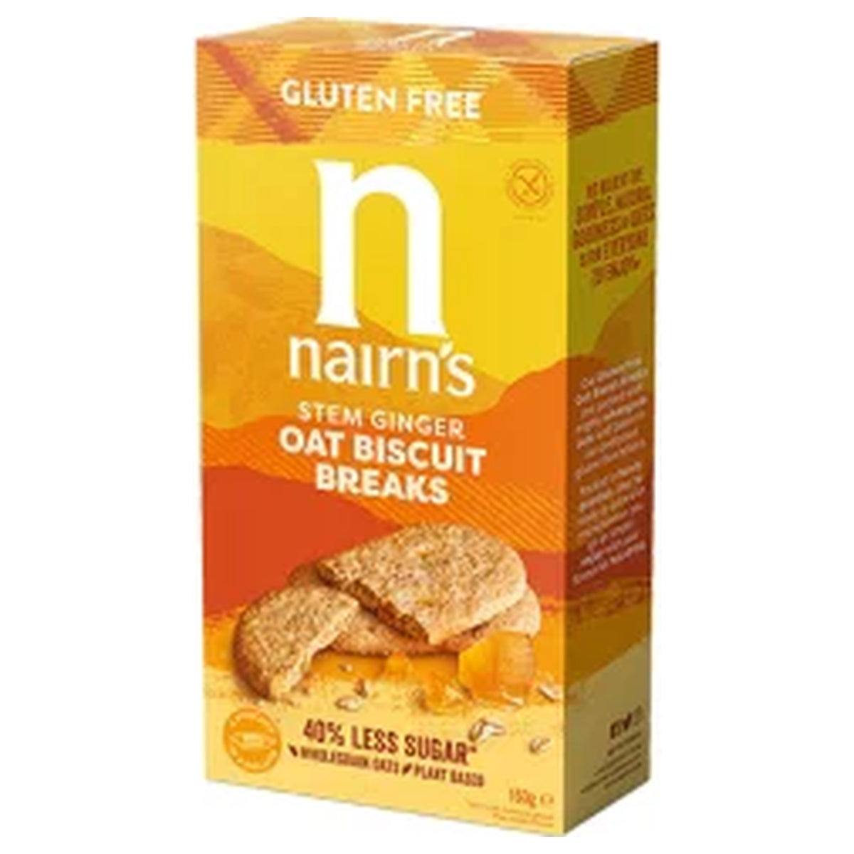 Nairn's Gluten Free Stem Ginger Oat Biscuit Breaks 160g