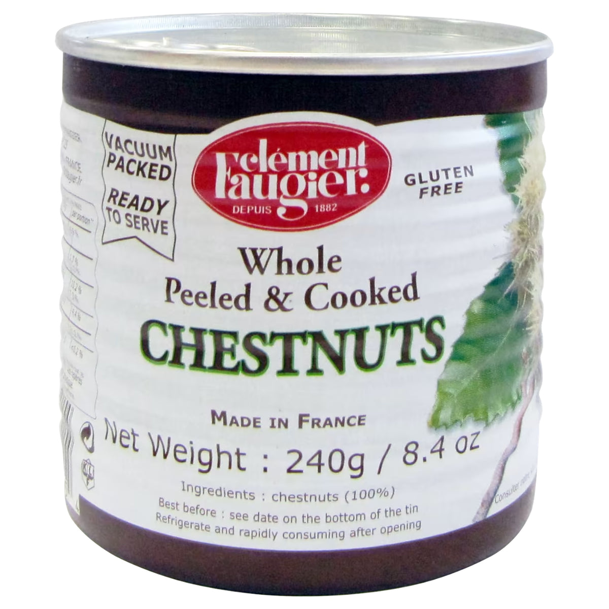 CLEMENT FAUGIER Whole Peeled Chestnuts 240g