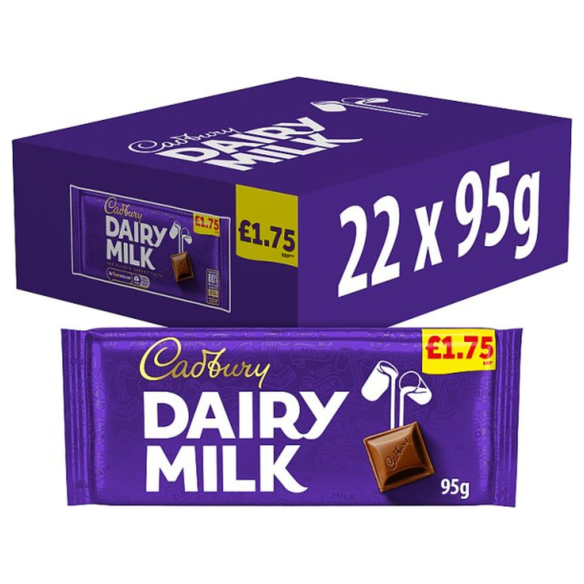 Cadbury Dairy Milk Chocolate Bar 95g