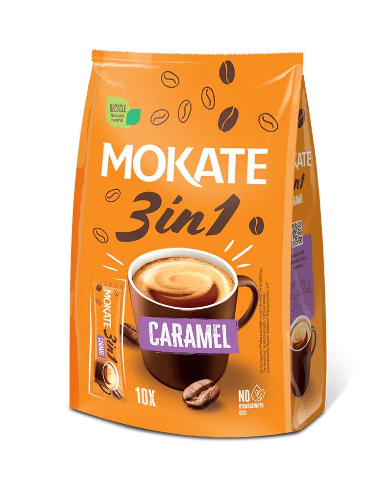 Mokate 3 in 1 Salted Caramel Coffee 10 Sachets | Instant Coffee