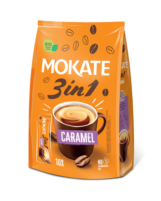 Mokate 3 in 1 Salted Caramel Coffee 10 Sachets | Instant Coffee
