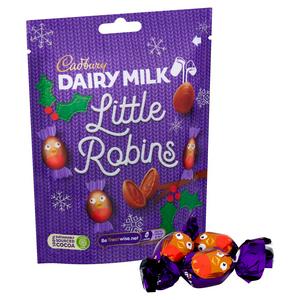 Cadbury Dairy Milk Christmas Little Robins Chocolate Bag 77g