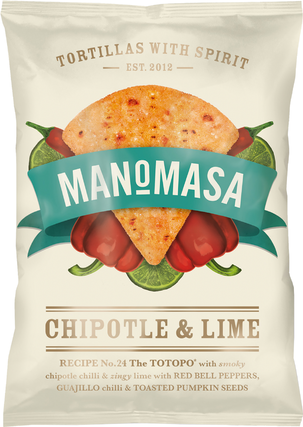 Manomasa Tortillas GF - Chipotle & Lime 140g