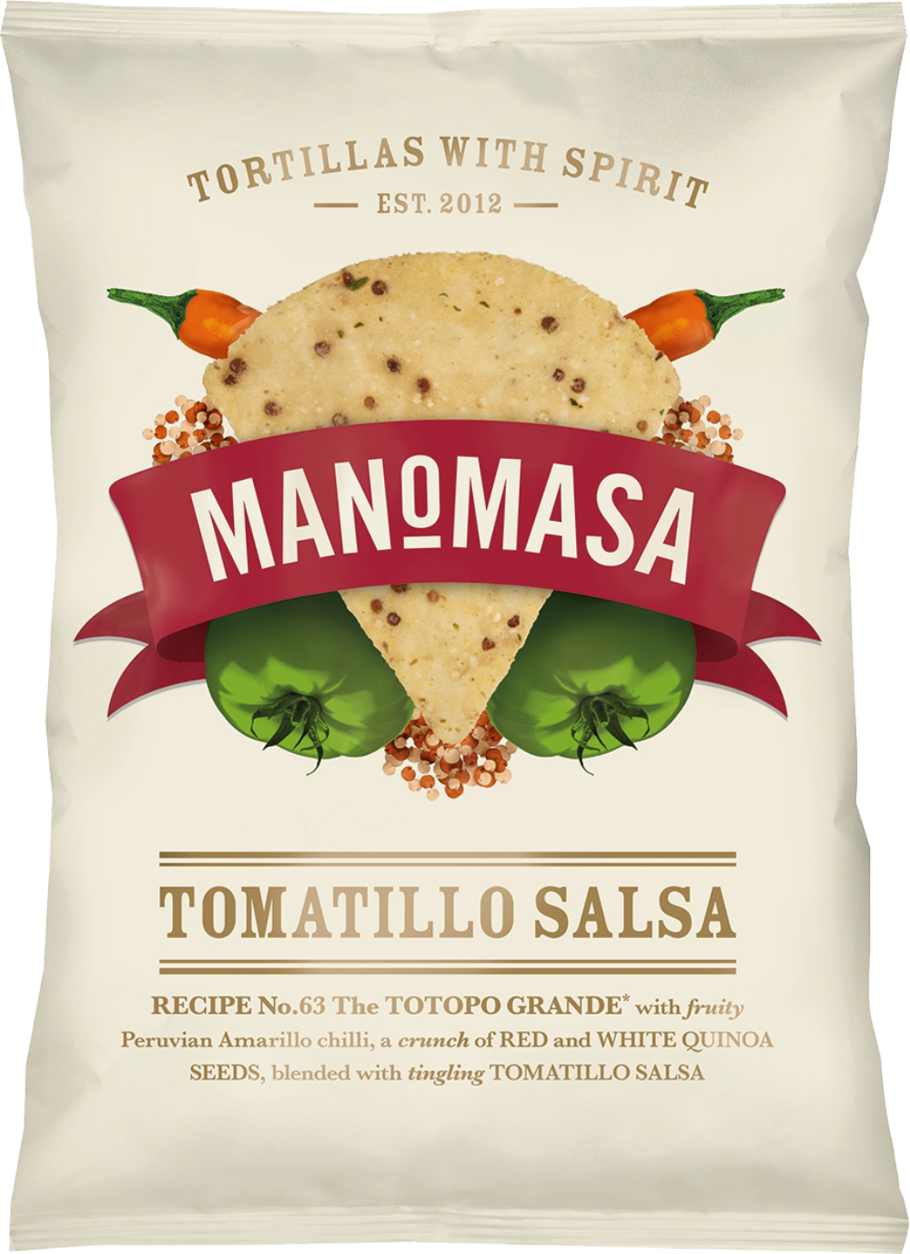 Manomasa Tomatillo Salsa Tortilla Chips 140g