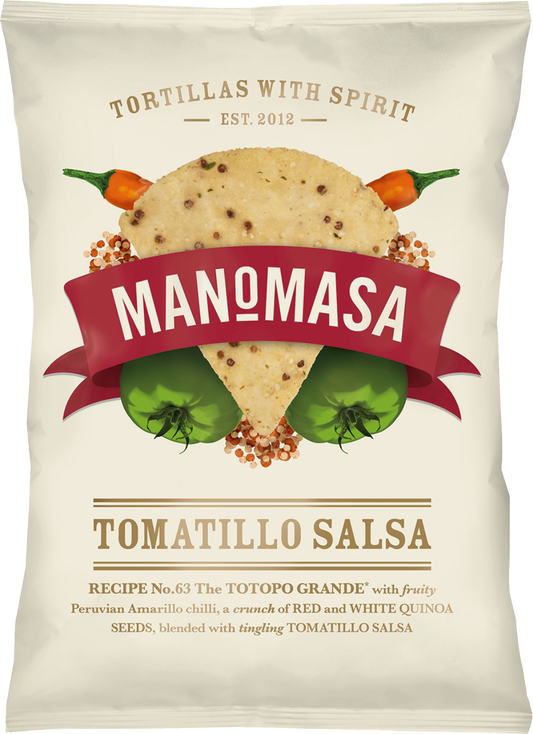 Manomasa Tomatillo Salsa Tortilla Chips 140g