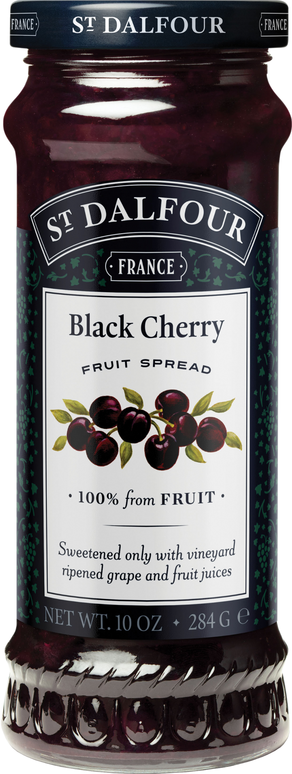 St Dalfour Black Cherry Fruit Spread 284 g