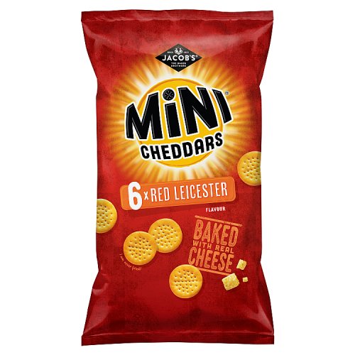 Jacob's Mini Cheddars Red Leicester 6 x 25g