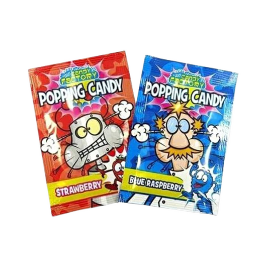 Crazy Candy Factory Blue Raspberry & Strawberry Flavour Popping Candy 7g