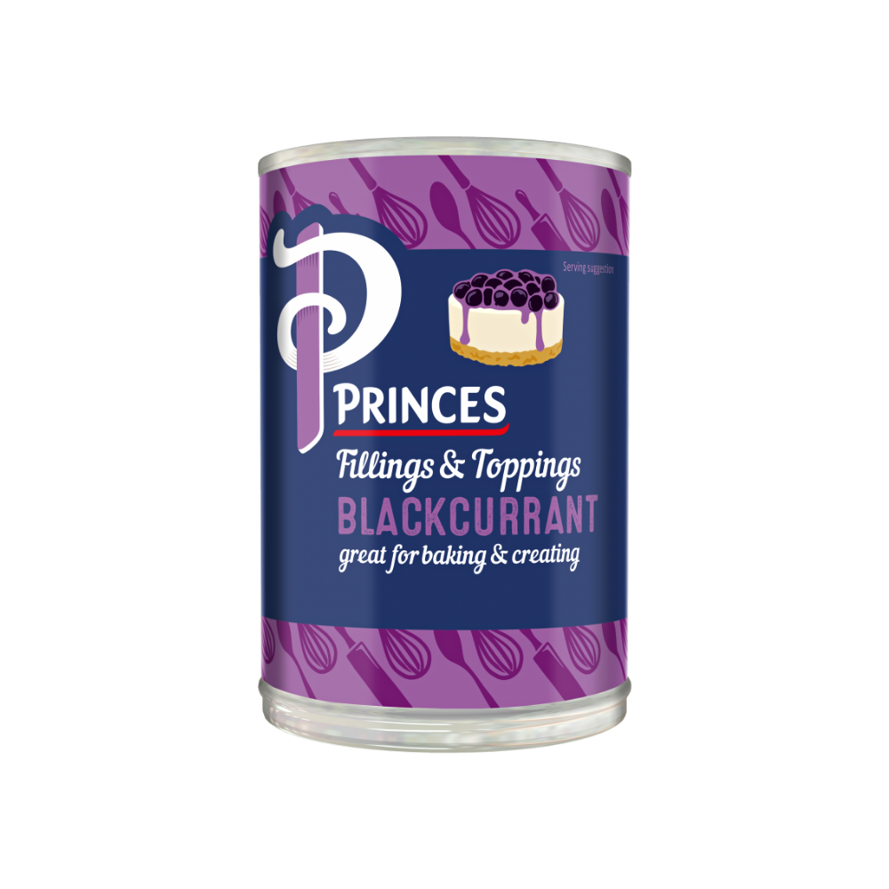 Princes Blackcurrant Fruit Toppings & Fillings 410g