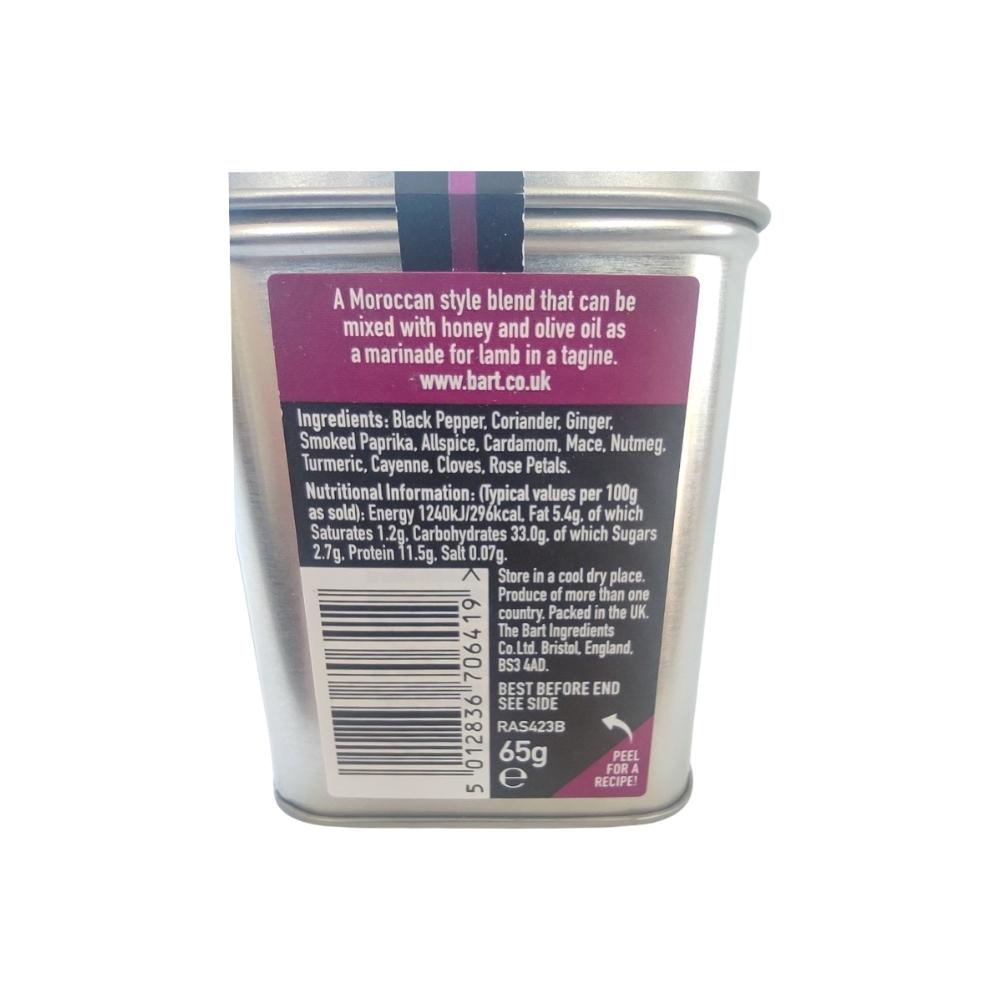 Bart Ras El Hanout 65g Label