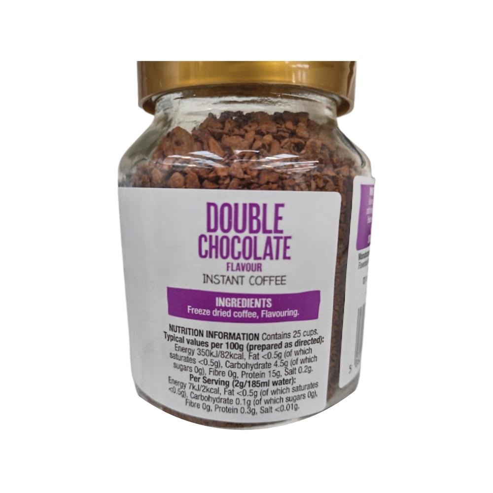 Beanies Double Chocolate Flavour Instant Coffee 50g Label