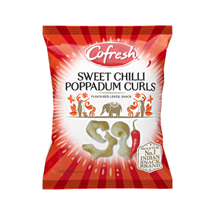 Cofresh Sweet Chilli Poppadum Curls 80g