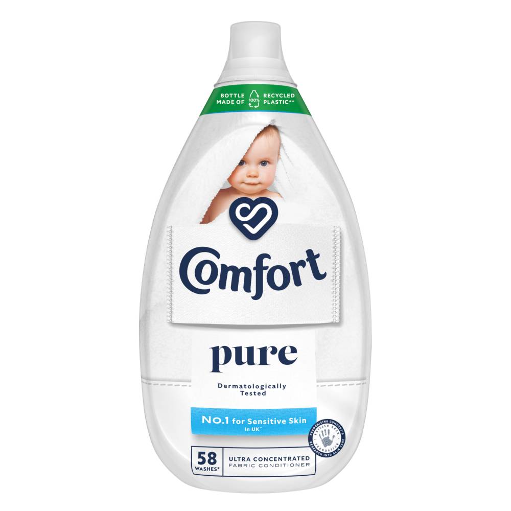 Comfort Pure Ultra-Concentrated Fabric Conditioner 58 Washes 870ml