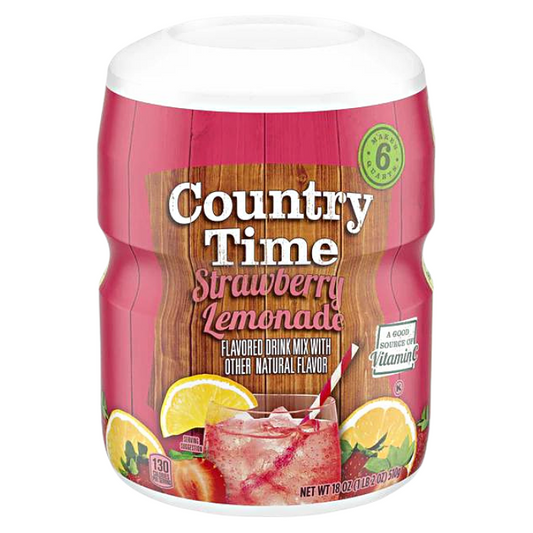 Country Time Strawberry Lemonade Powdered Drink Mix 510g