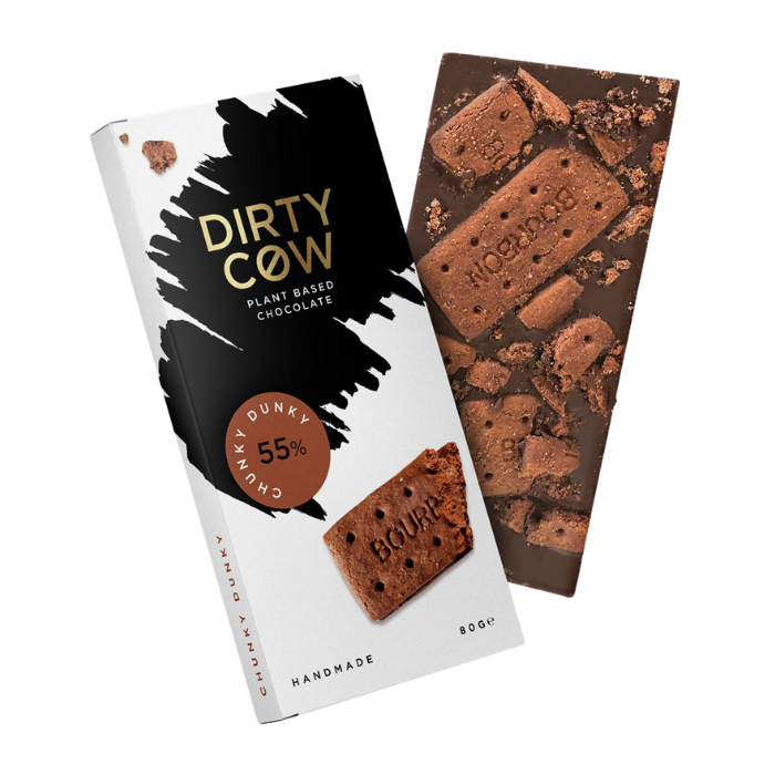Dirty Cow Chunky Dunky Plant Based Chocolate Bar 80g
