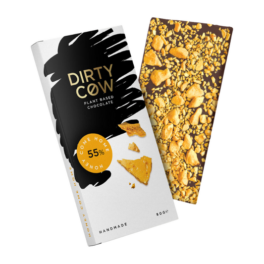 Dirty Cow Honey Come Home Plant Based Chocolate Bar 80g