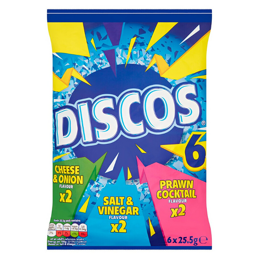 Discos Crisps Variety Pack 6 x 25.5g