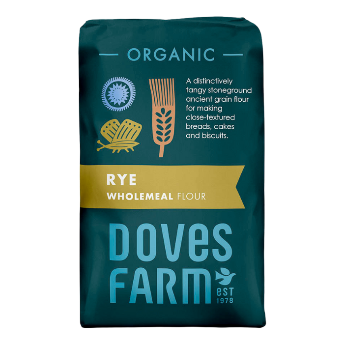 Doves Farm Organic Wholemeal Rye Flour 1kg